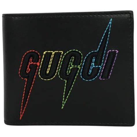 wallet with gucci blade embroidery|Gucci Men's Bifold Wallet Graphic Embosse Blade Logo .